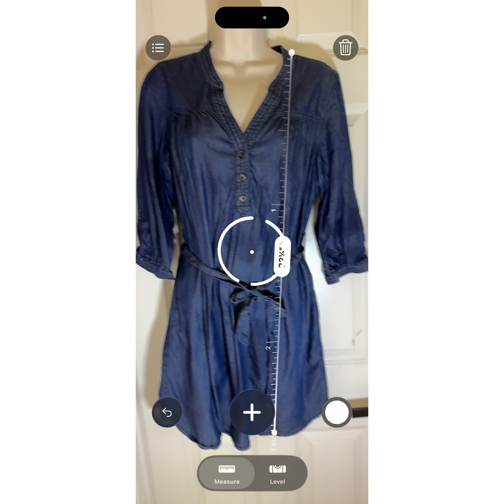 Gap Indigo Chambray Tie-Waist Dress | 100% Cotton | Fall 2012 | Size M - Picture 6 of 8